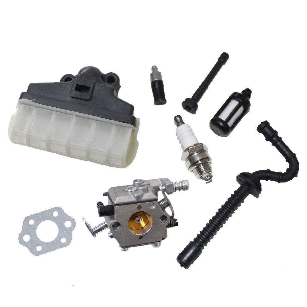 New Pack Of Carburetor Air Oil Filter Fuel Line Hose Tube Spark Plug Gasket Fit For Stihl Ms210 Ms230 Ms250 021
