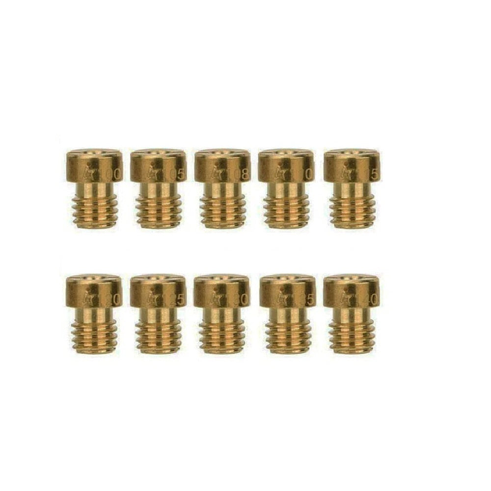 RedCap Set of 10 CVK Carburetor Main Jets Included (100-105-108-110-115-120-125-130-135-140) for 125cc, 150cc GY6 PD24 Carburetor Chinese Made Scooter Mopeds Engine Motor Carb - Easy Installation