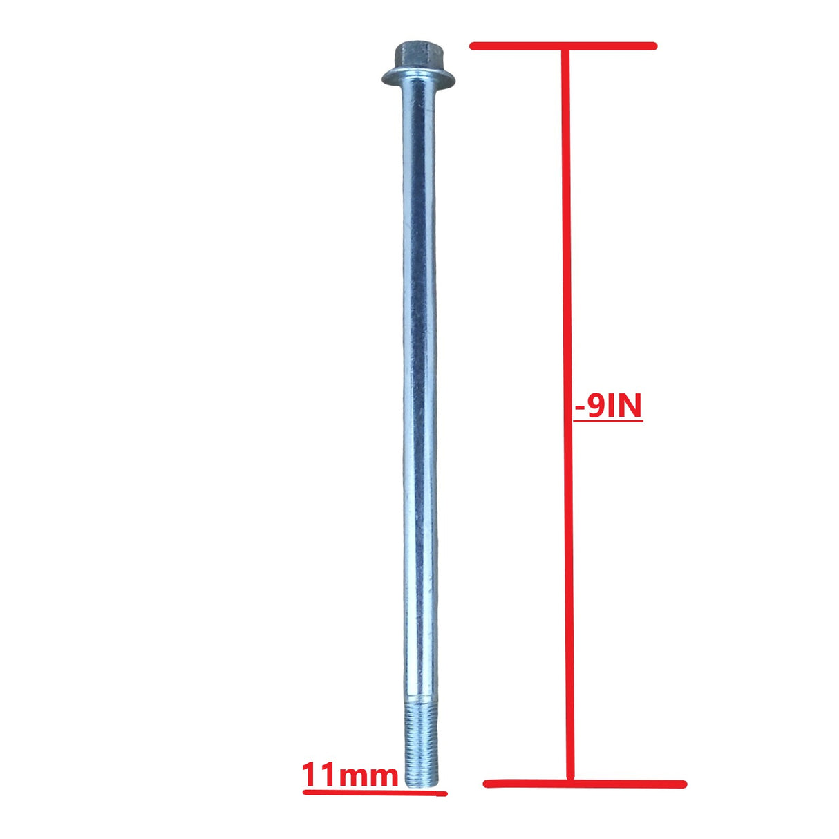 15mm x 215mm Rear Rim Wheel Axle with Bushing Set for 110cc-150cc Pit Dirt Bike