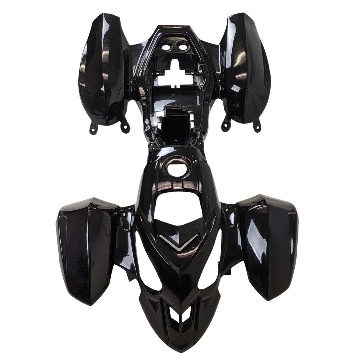 ATV Complete Plastic Body Fender Assembly for Panther 110PL, Coolster 3050B, TaoTao Ata110L Black Design