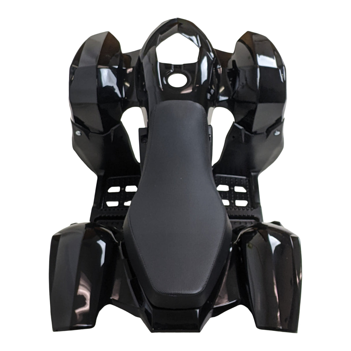 ATV Body Fender Assembly with Seat for Panther 110PL, 125PL, Coolster 3050B, TaoTao ATA110L Peace & Mudcat 90cc-110cc Models (Sleek Black)