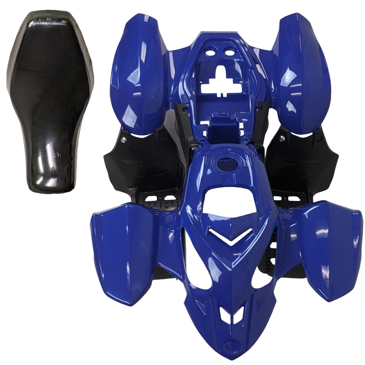 ATV Body Fender Assembly with Seat for Panther 110PL, 125PL Coolster 3050B (Sleek Blue)