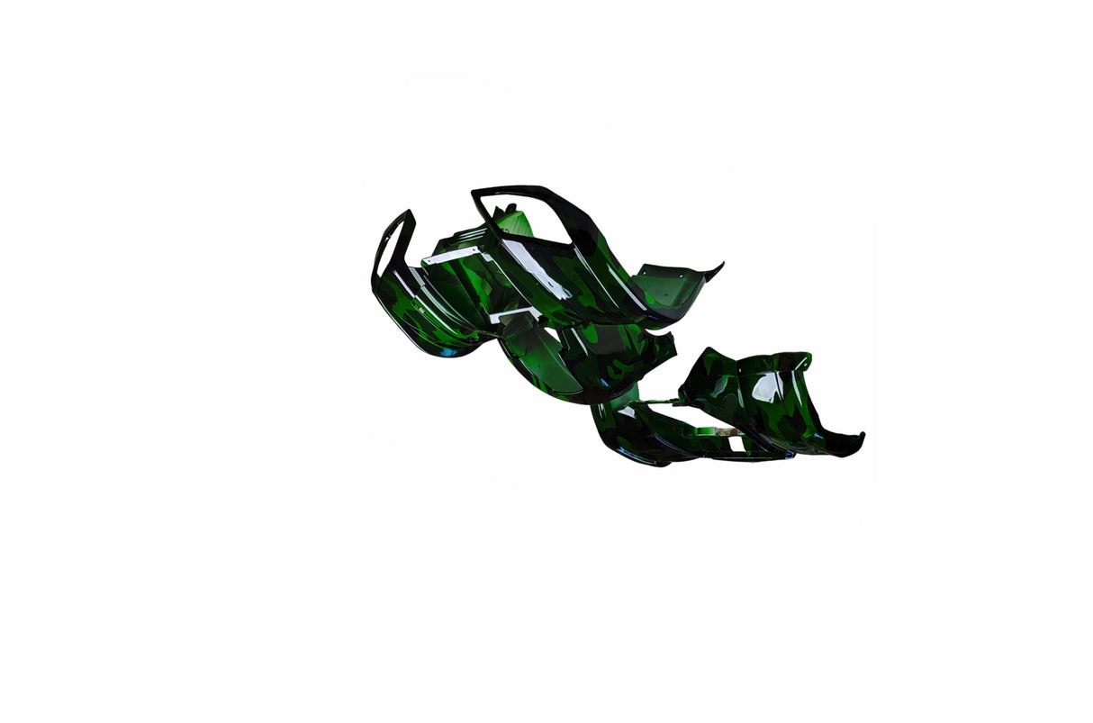 Green Camo ATV Body Fender Kit for 110cc Coolster 3050D TaoTao Bull Rhino IceBear Peace SunL