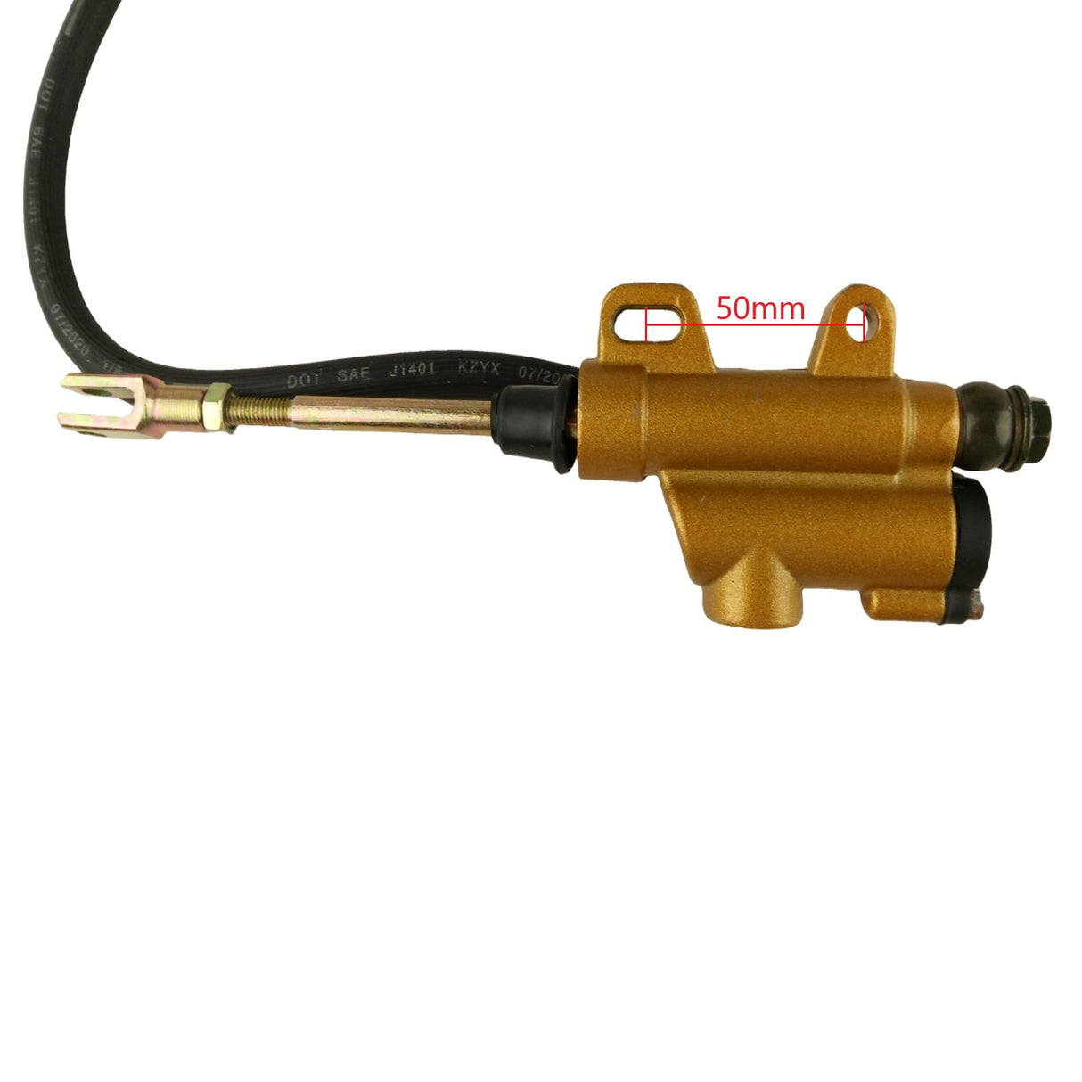 Rear Hydraulic Disc Brake Caliper Master Cylinder Kit Gold