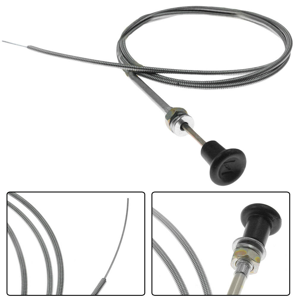 Choke Cable 63" Inner 60" Conduit 2 3/4" travel Push Pull - 237 Universal