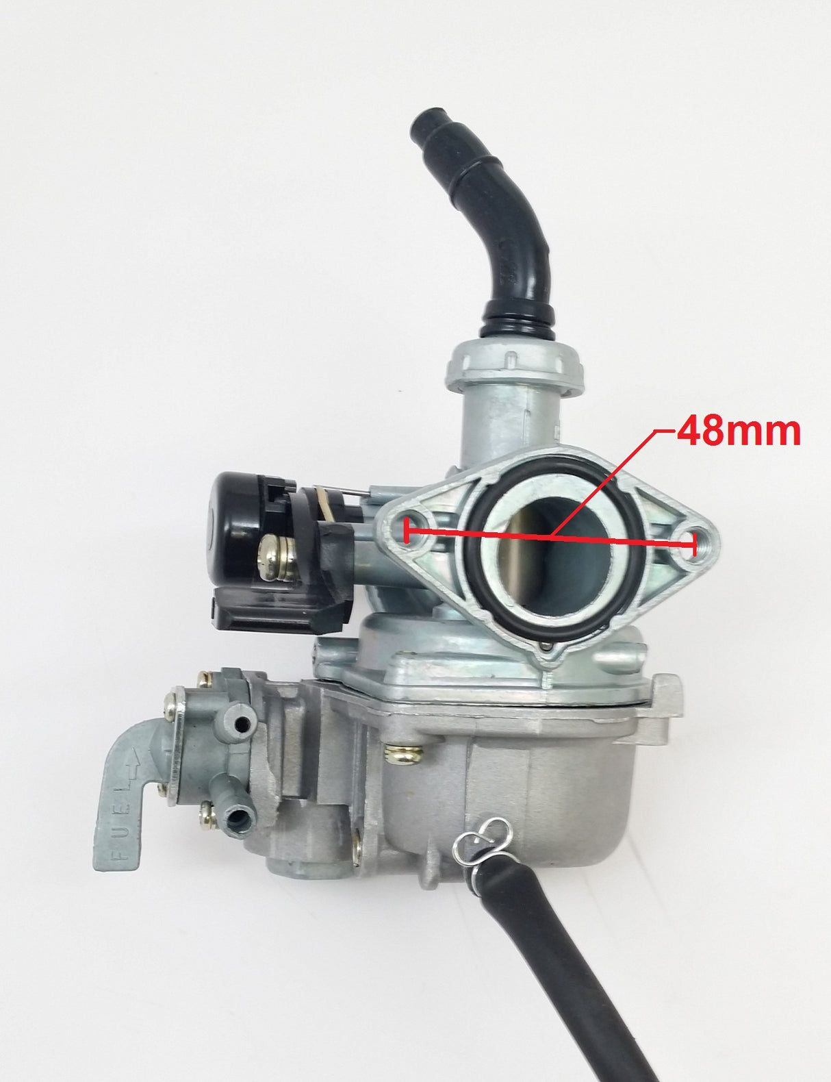 Carburetor, PZ22, 2-Fuel Lines Shut-Off, Manual Right Choke Switch