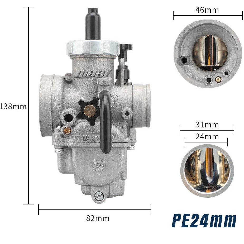 NIBBI Performance Carburetor N22 PE 24mm Flange 4T Apollo RFZ Z40 MAX Carb