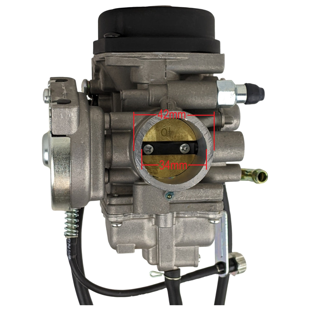 RedCap 34mm Carburetor Specifically Designed for 400cc ATVs, Go-Karts, UTVs, Scooter, 400cc Motor, Mountain Lion ATVs, Jianshe JS400 Fits many Chinese Engines