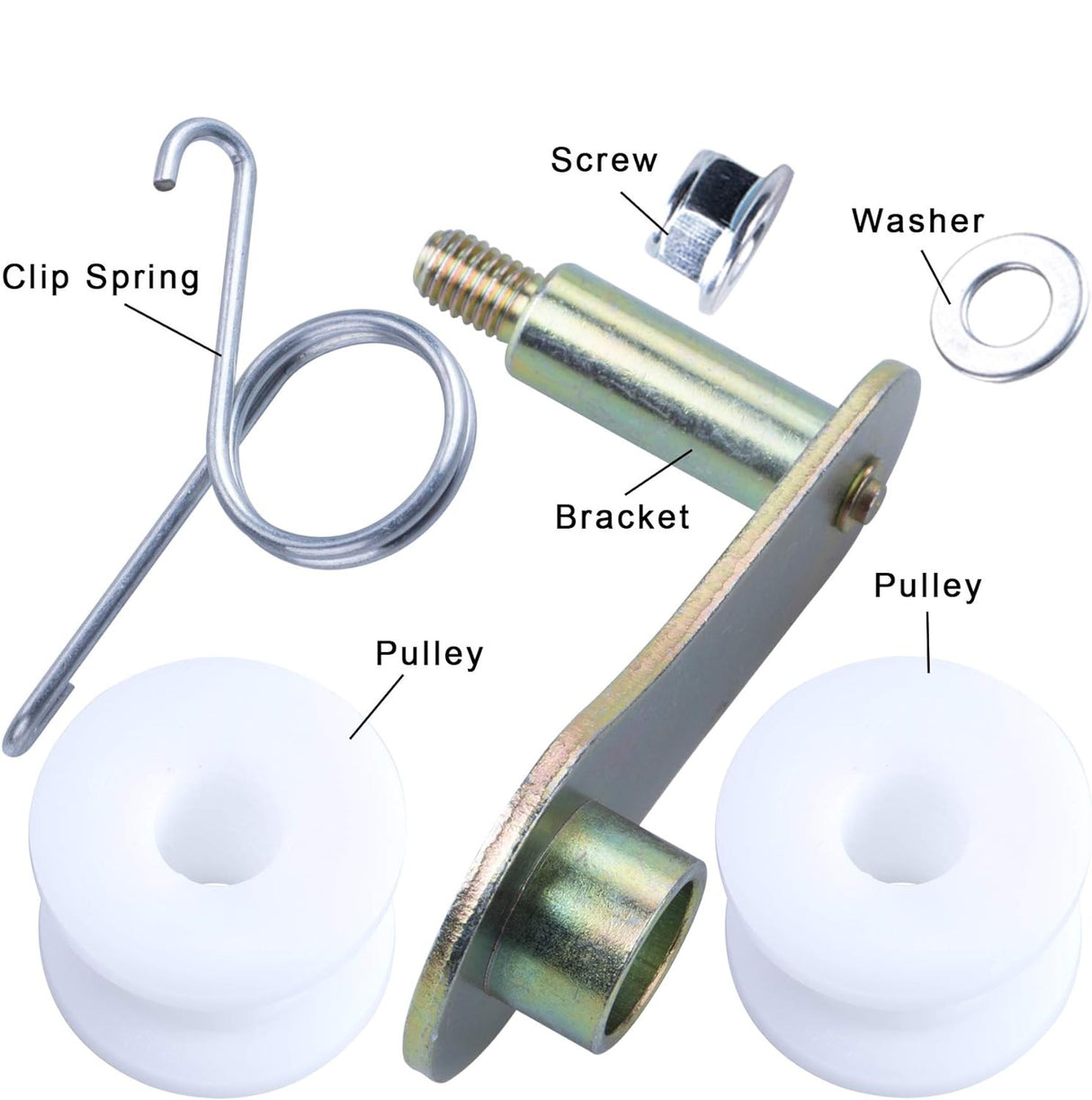 Chain Roller Tensioner with Spring Bracket Compatible with 110cc 125cc 140cc Dirt Bikes Pit Bikes