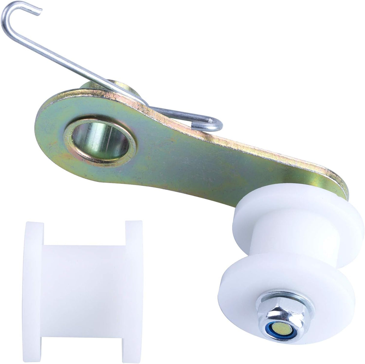 Chain Roller Tensioner with Spring Bracket Compatible with 110cc 125cc 140cc Dirt Bikes Pit Bikes