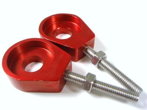Chain adjuster CNC Aluminum Dirt Bike 12mm - RED