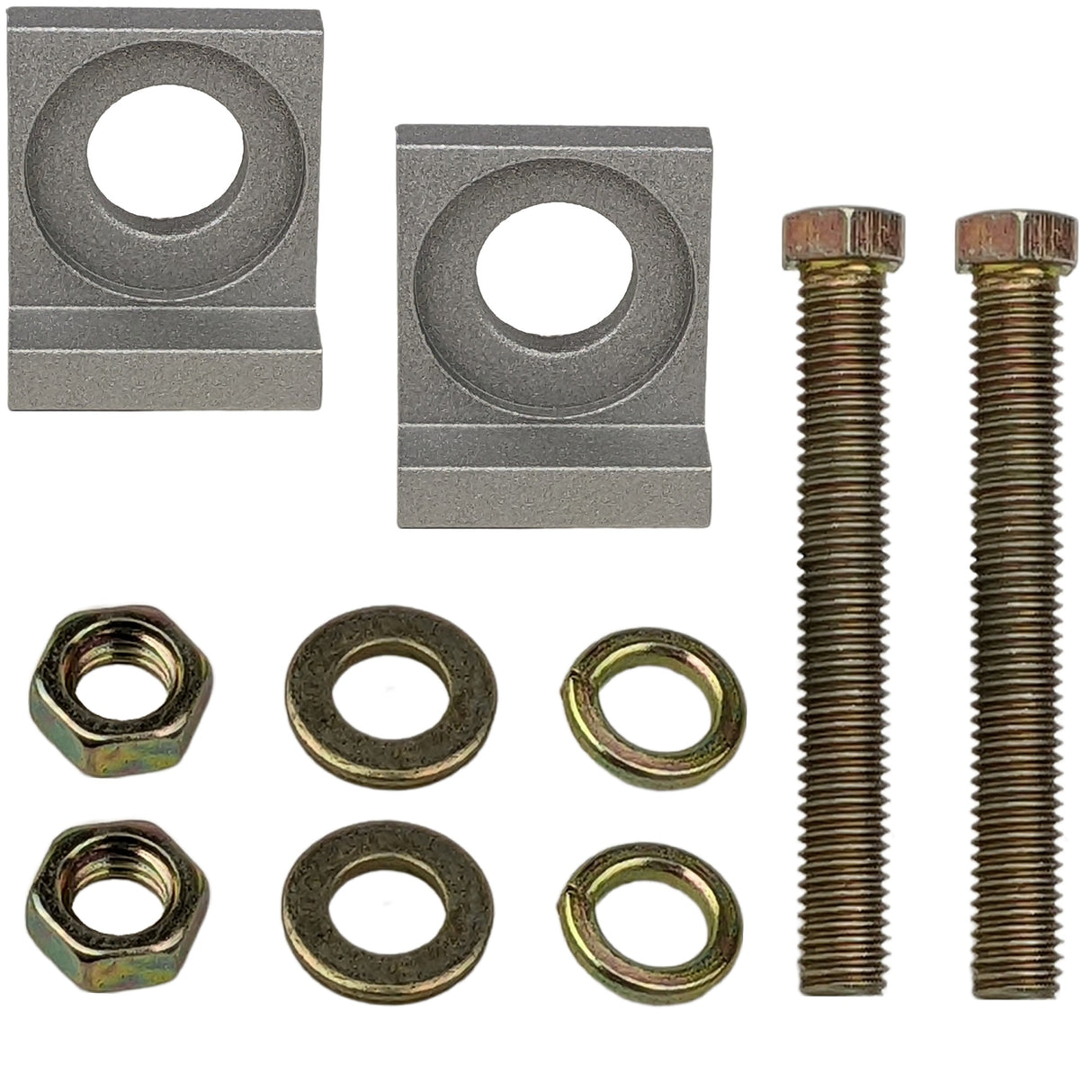 Chain Tensioner Adjuster Block CNC SILVER, 15mm L Block, Wheel, Dirt Pit Bike 110cc 125cc