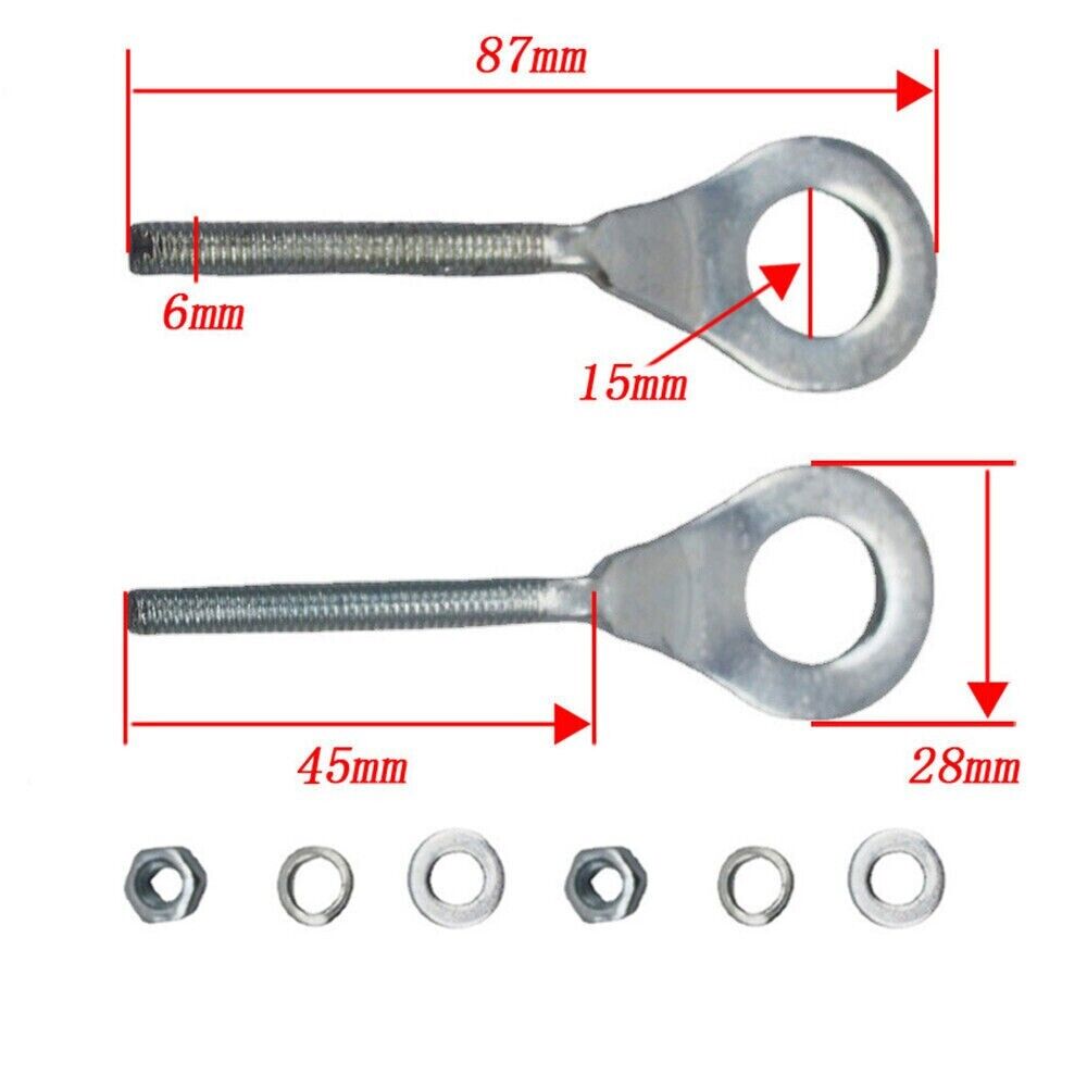 Axle Chain Adjuster Set of 2 Baja Mb200 Coleman Ct200 1232-WAB001-200 15mm