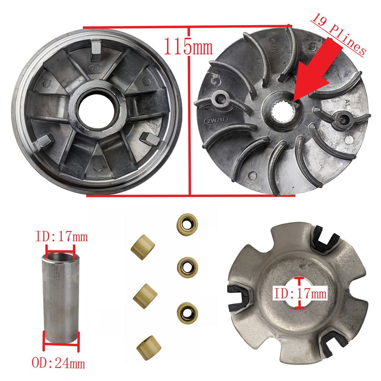 Variator 161,GY6 200CC