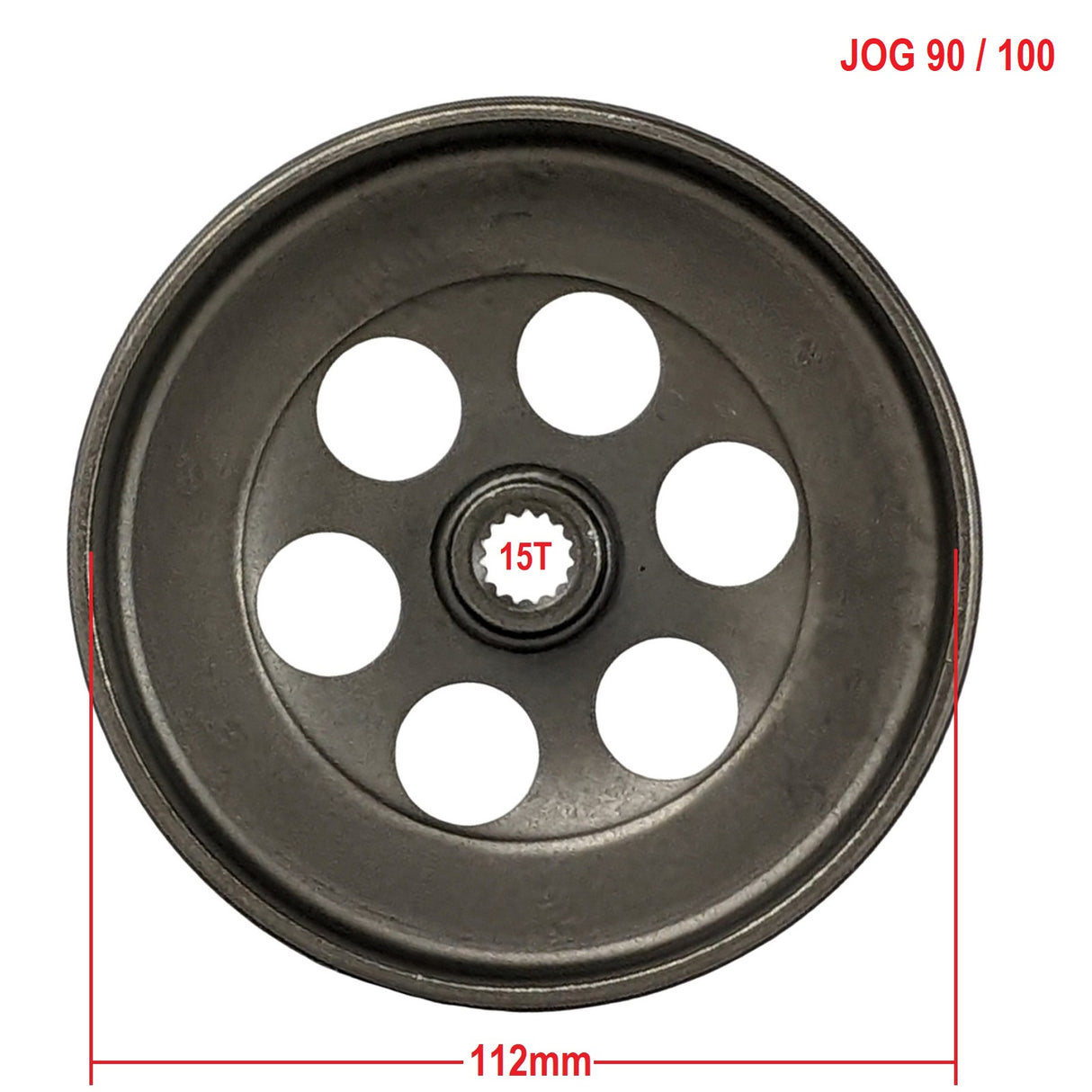 RedCap Complete Clutch Assembly Includes - Drive Pulley, Sheave, Springs, Clutch, Clutch Bell - for Vento R4 Triton 50cc, JOG 90cc, Yamaha 90cc, 100cc, 1E50QMF, 1E52QMG, Minarelli Znen LongJia Scooter
