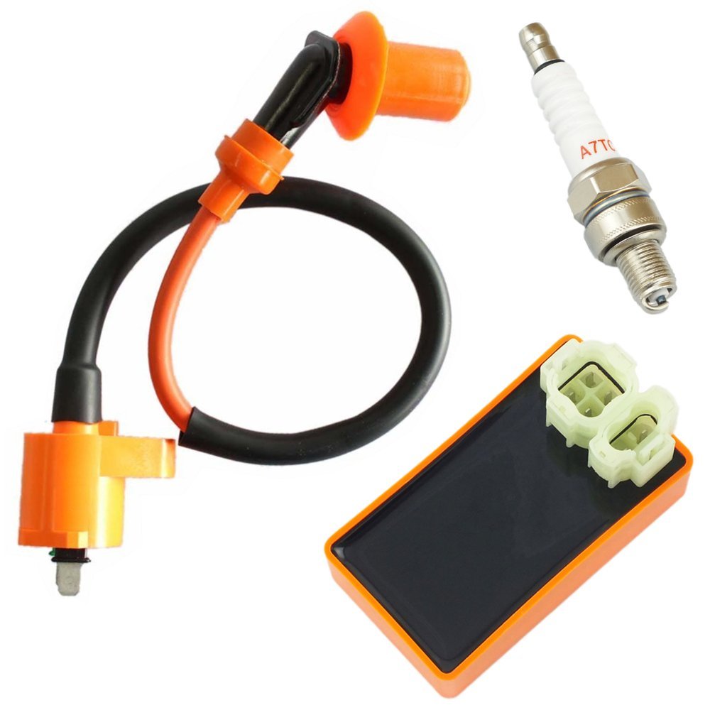 High Performance Electical Upgrade Ignition Coil, CDI, Spark Plug 50cc-150cc