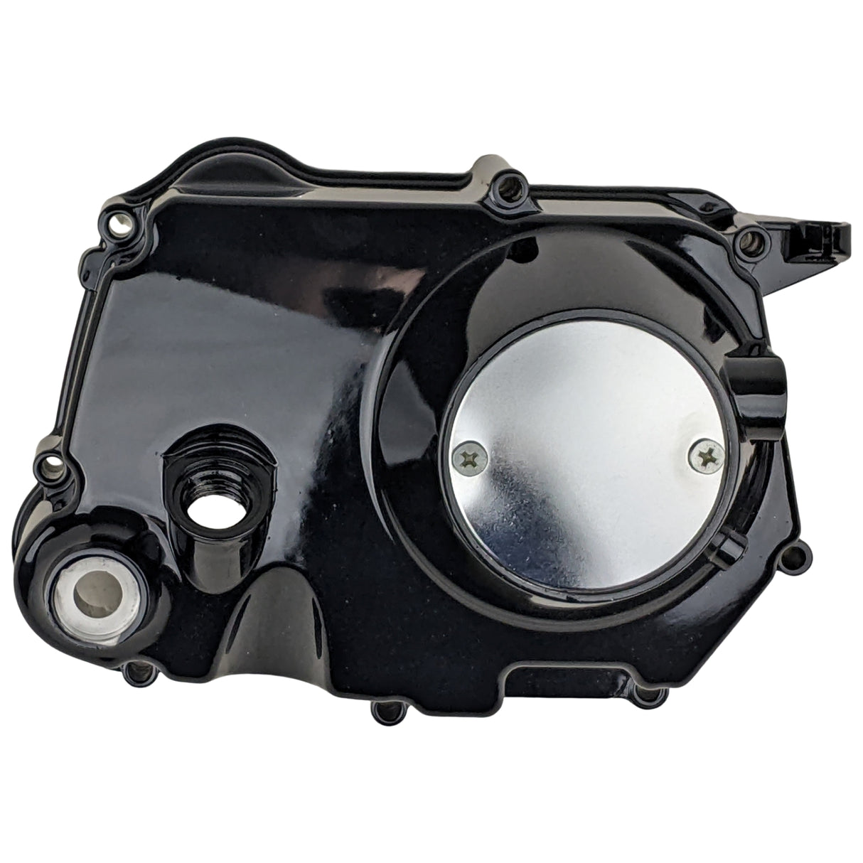 OEM Complete Right Side Clutch Cover for 152FMH 110cc Honda-Style Kick Start Engine Dirt Pit Bike ATV Scooter Moped Motorcycle (Black)