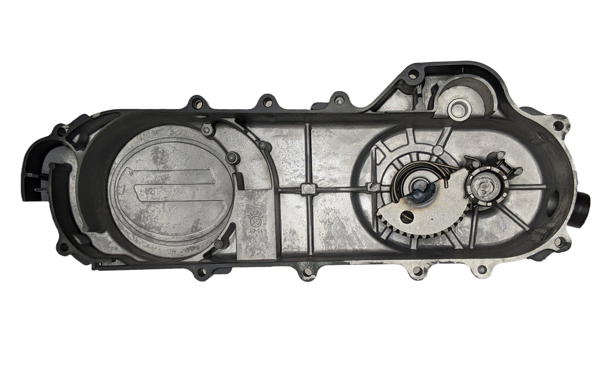 Crankcase Belt Cover Long Case 50cc GY6 - Complete Assy - Version 2