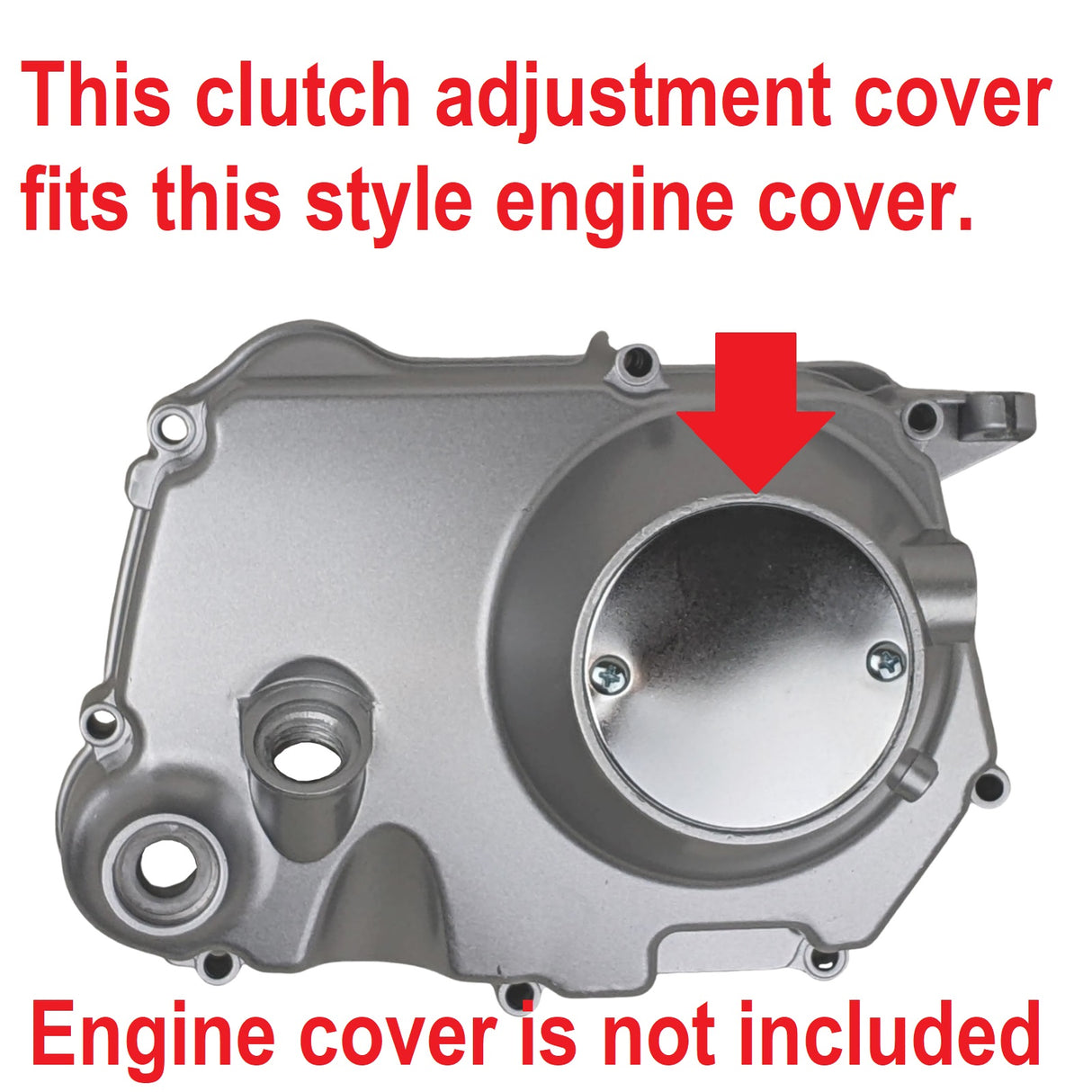 Right Side Round Engine Clutch Cover Plate with Screws Fits Lifan Zongshen 110cc 125cc Kick Start Dirt Bike
