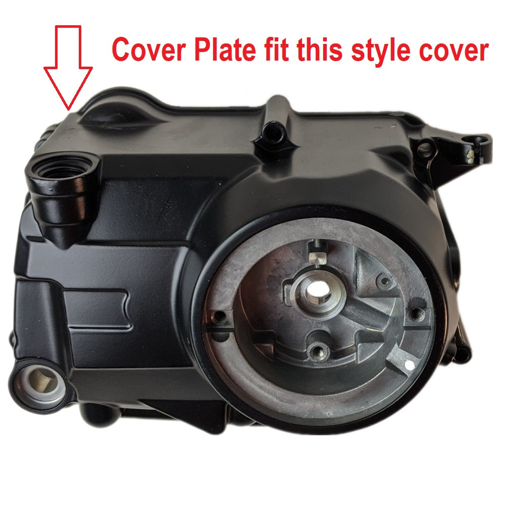 Engine Clutch Cover Plate Silver - Lifan Zongshen Kick Start 110cc, 125cc Dirt Bike