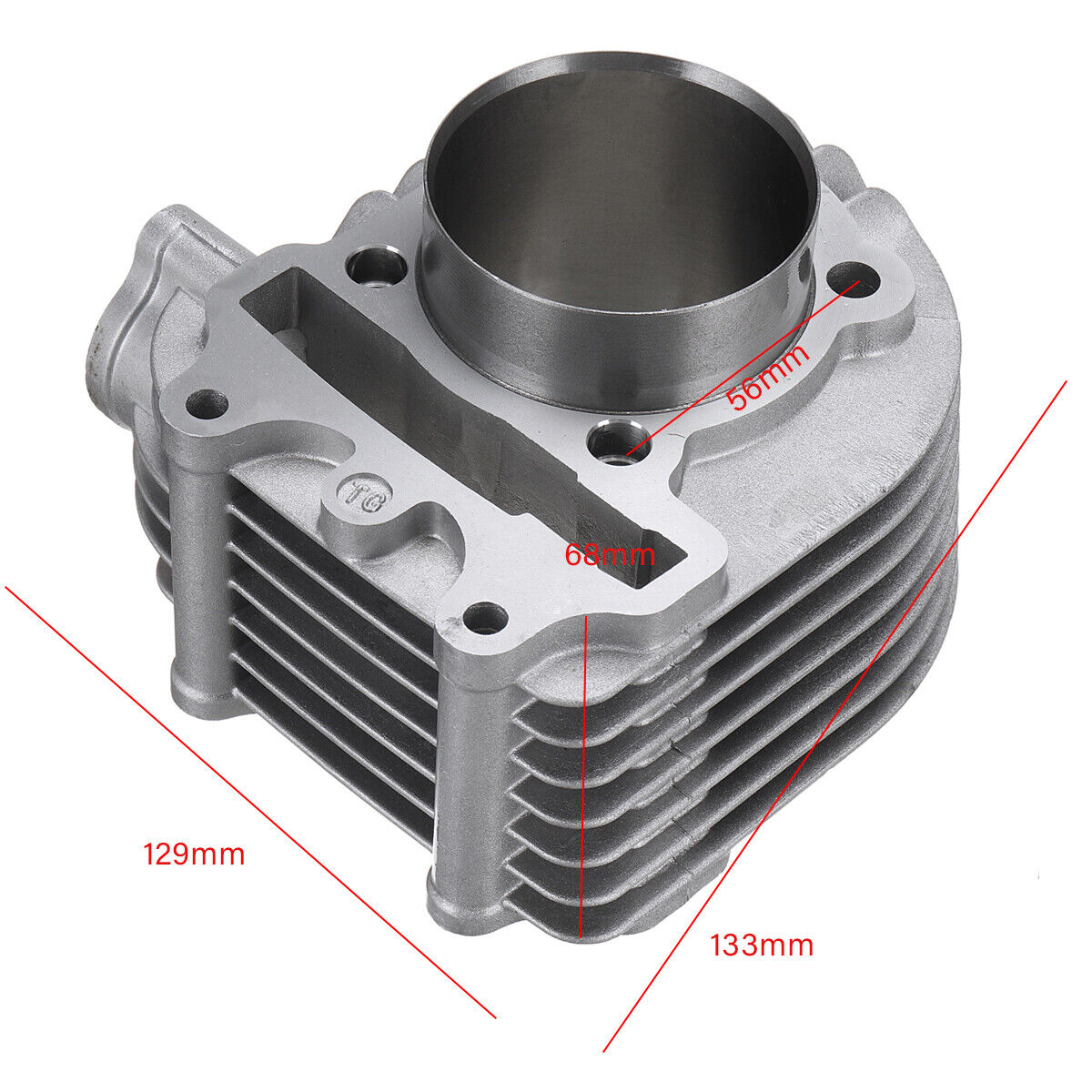 Cylinder, Piston & Rings, Wrist pin, Cirq Clips Kit for 170cc GY6