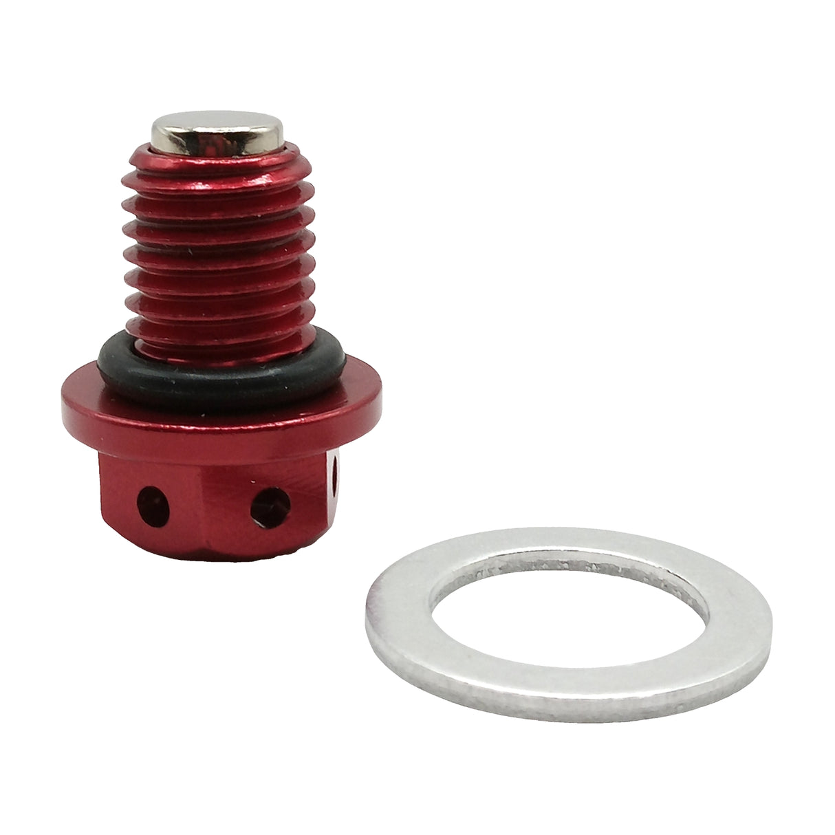 M12 x 1.25 Magnetic Oil Drain Plug for 50cc-232cc GY6 Scooter ATV Dirt Bike Red