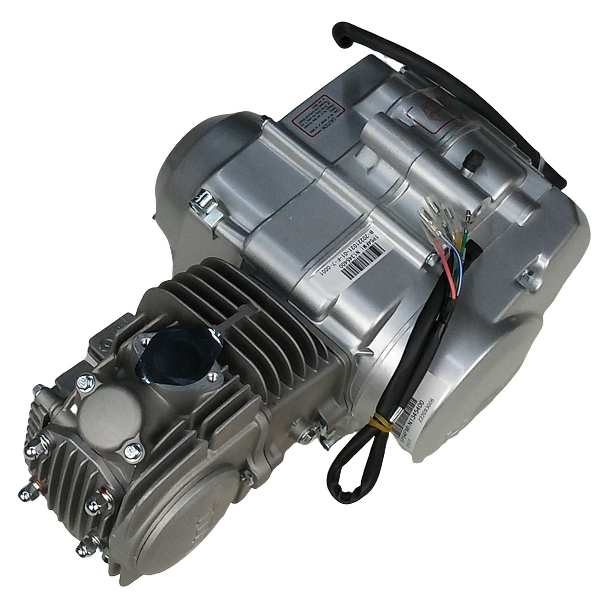 Lifan 125cc 4-Stroke Semi-Auto Engine with Honda Style Clutch Cover Assembly Compatible for 125cc Coolster, Taotao, Roketa, Kazuma, Terminator, Lynx, Redcat, Tank, Dirt Bike, Motorcycle (Silver)