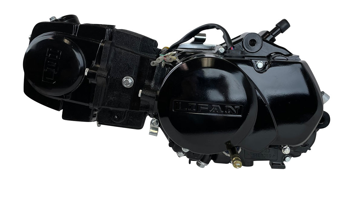 Redcap Lifan 140cc 4 Stroke Engine Motor, Single Cylinder Pit Dirt Bike Engine Motor Kit Horizontal Oil-Cooled Kick Start 4-Speed Suitable for XR50, XR70, CRF50, CRF70, ATC70, SDG, SSR, (Sleek Black)