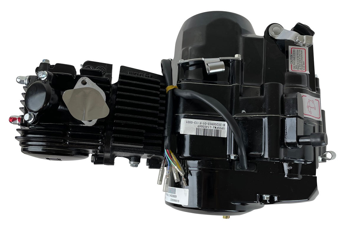 Redcap Lifan 140cc 4 Stroke Engine Motor, Single Cylinder Pit Dirt Bike Engine Motor Kit Horizontal Oil-Cooled Kick Start 4-Speed Suitable for XR50, XR70, CRF50, CRF70, ATC70, SDG, SSR, (Sleek Black)