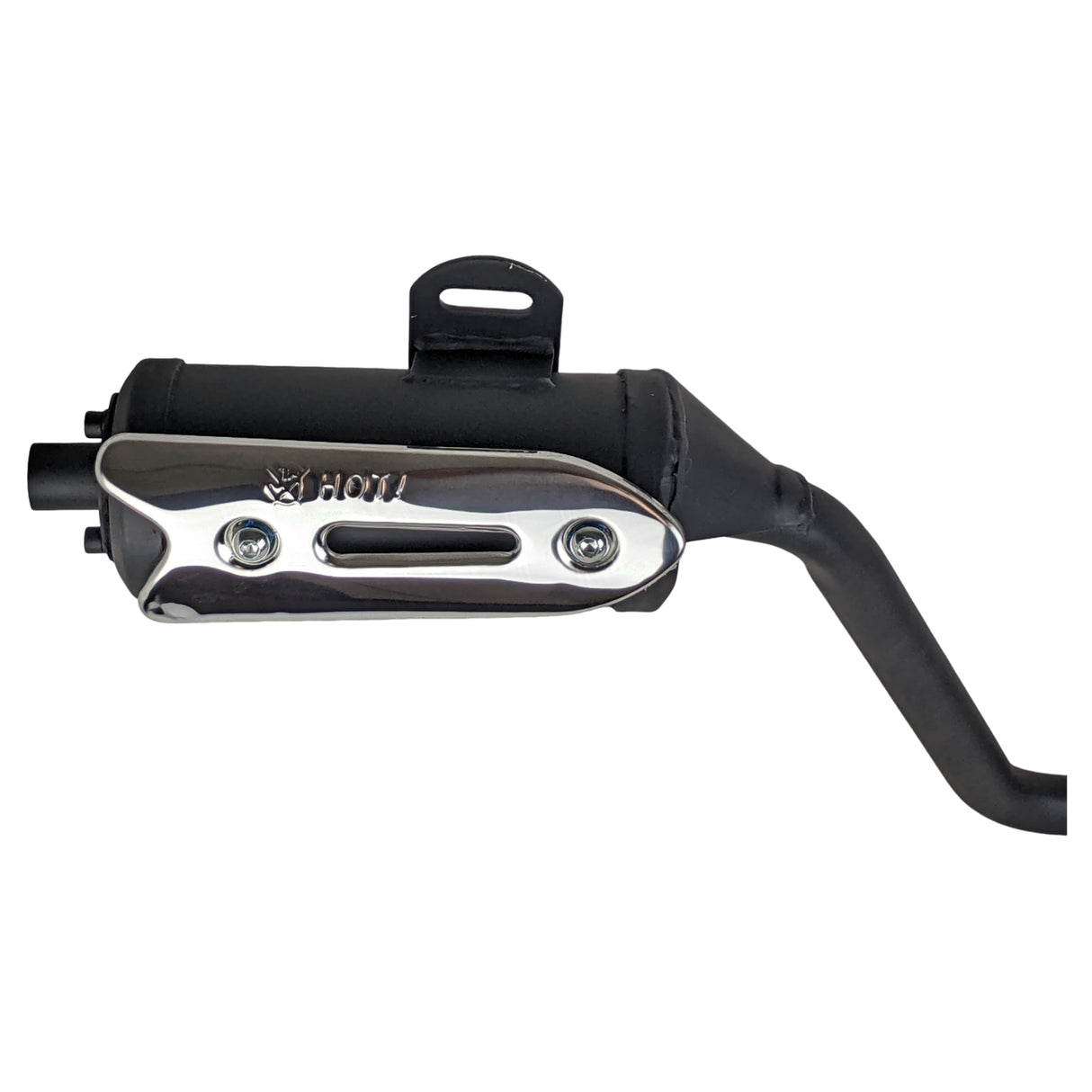 RedCap High Performance Exhaust Muffler Silencer Full System Assembly- Compatible with Rider 125 - Version CY125ATV-1, Cougar Vitacci Rider and Various Models - Black