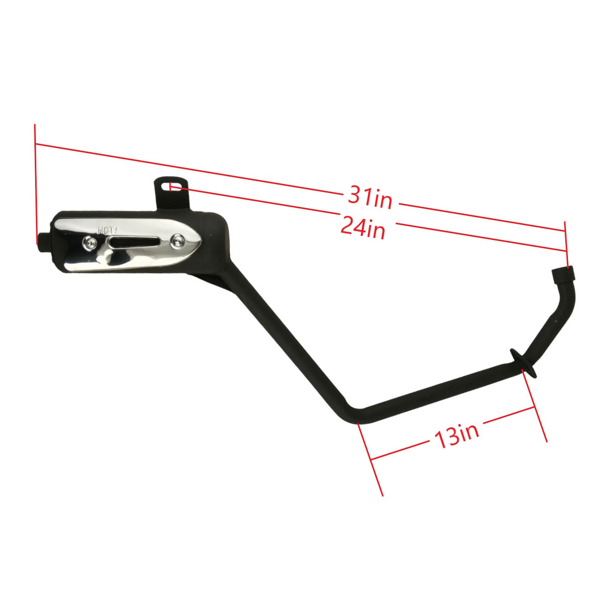 Complete OEM Exhaust Muffler System for 110cc 125cc ATVs Utility Style