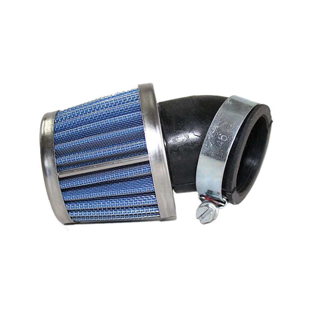 Air Filter, Blue 35mm, Bent Long Cone