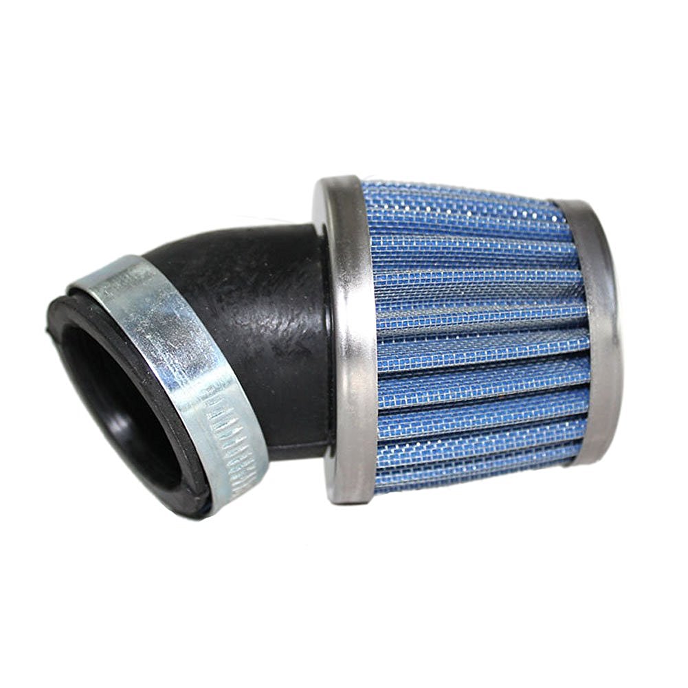 Air Filter, Blue 35mm, Bent Long Cone