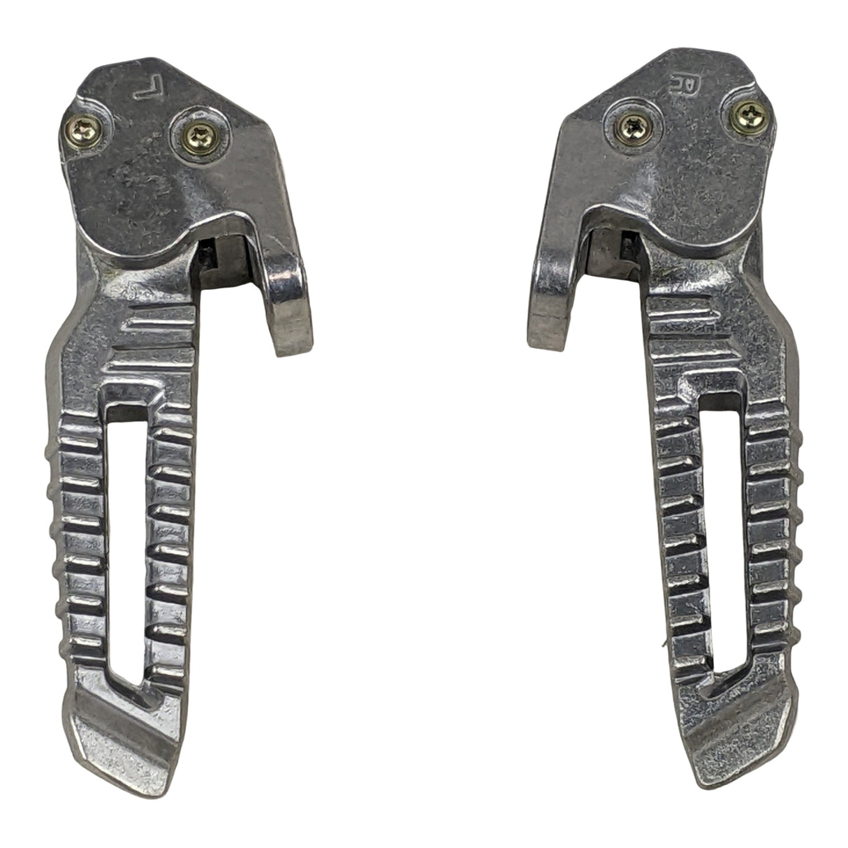 RedCap Rear Footrest Peg Set Specifically Designed for, Jonway Gator Tank 150cc, Tank 200cc, Cougar Tank 150cc, 200cc, Scooters, Sleek & Stylish Silver Design 1 Pair Footrest Pegs (Left & Right)