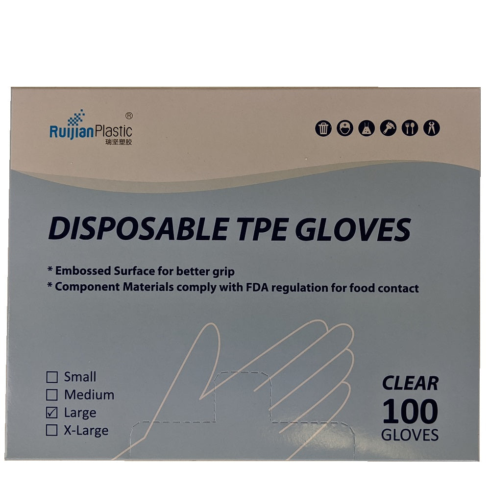 Gloves Disposable TPE 100ct