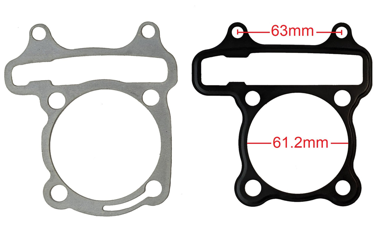 Cylinder Head Gasket Set - 61mm 168.9cc 170cc GY6 Type A Engine 54mm Block