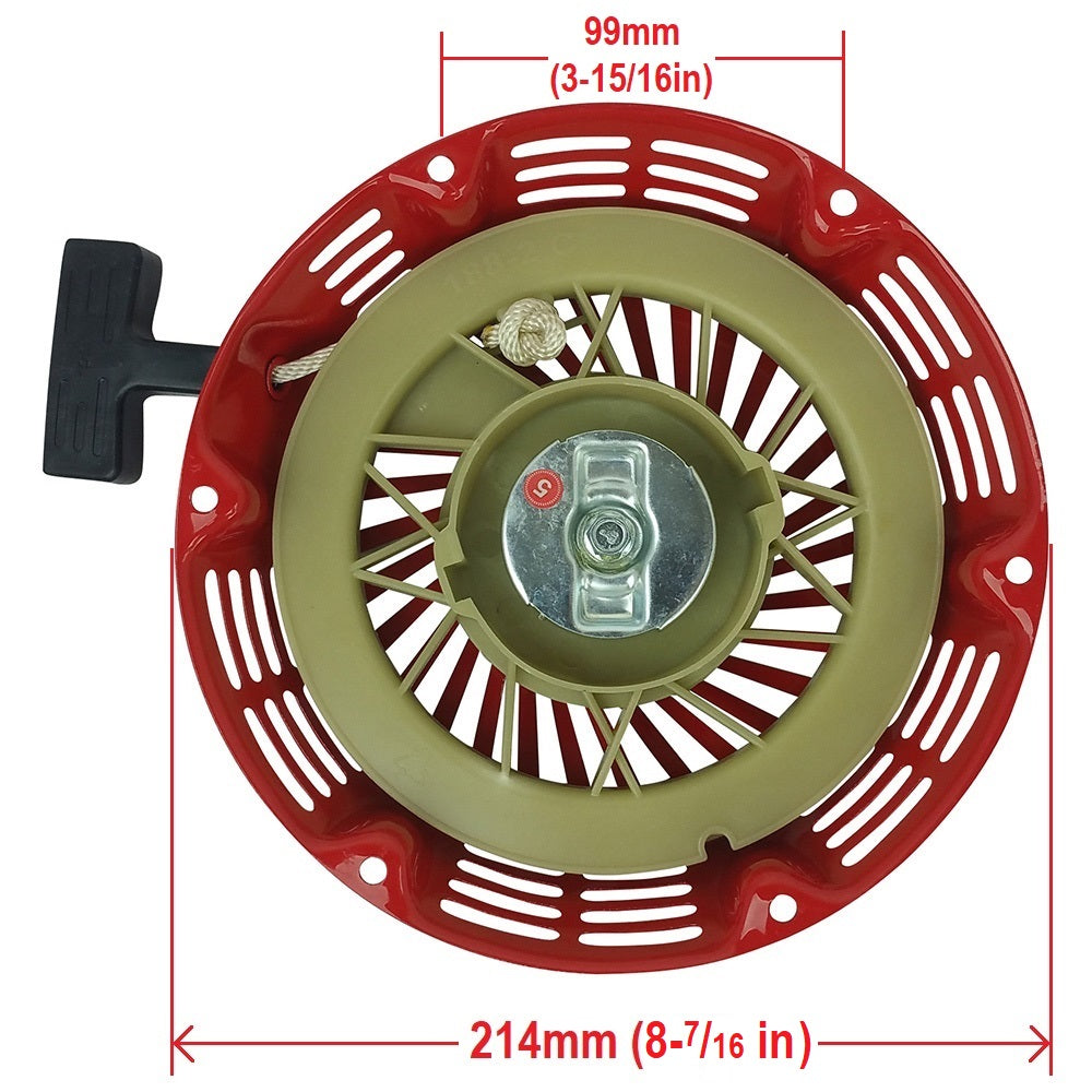 Recoil Starter Pull Start Assembly for Honda GX 340, GX 390, GX610 11HP 13HP - Replaces 28400-ZE3-W01, 28400-ZE3-W01ZA