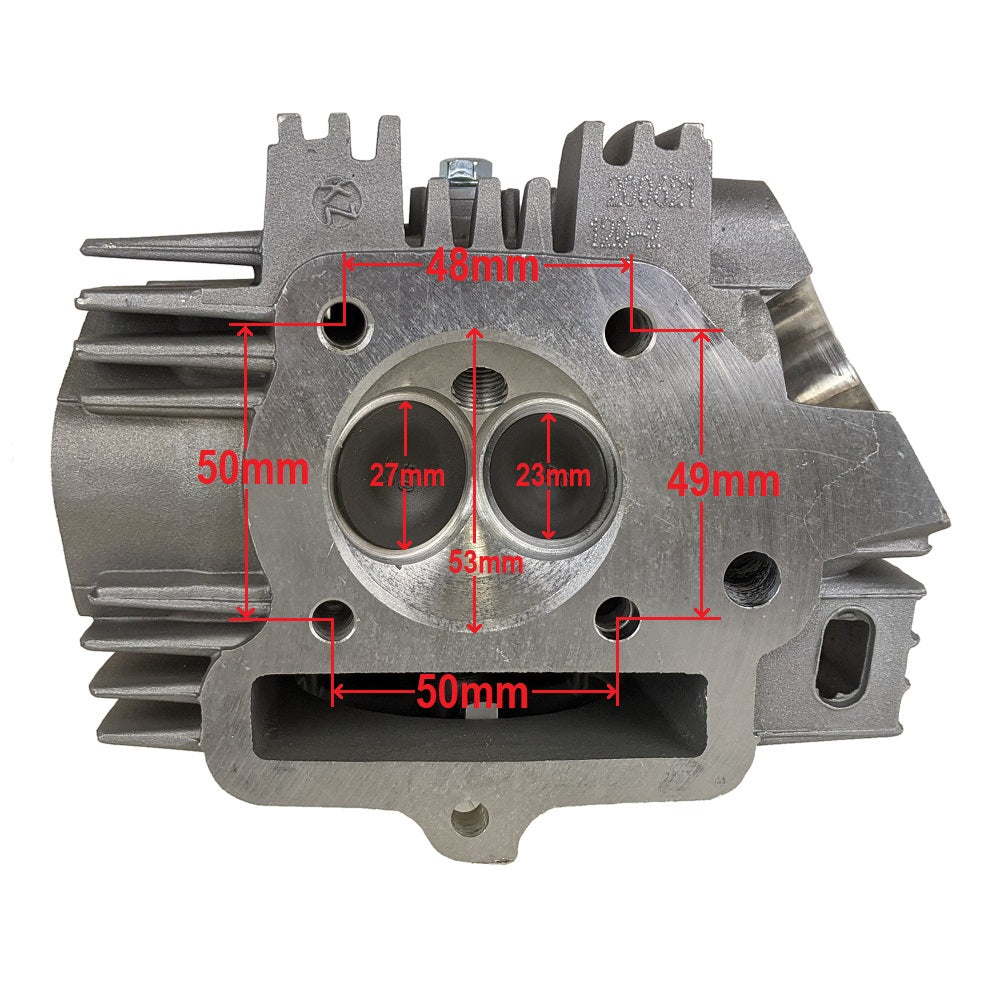 Cylinder Head 125cc - Version XY125 with small timing sprocket 28T - 3 bolt for ATV/Dirt Bike