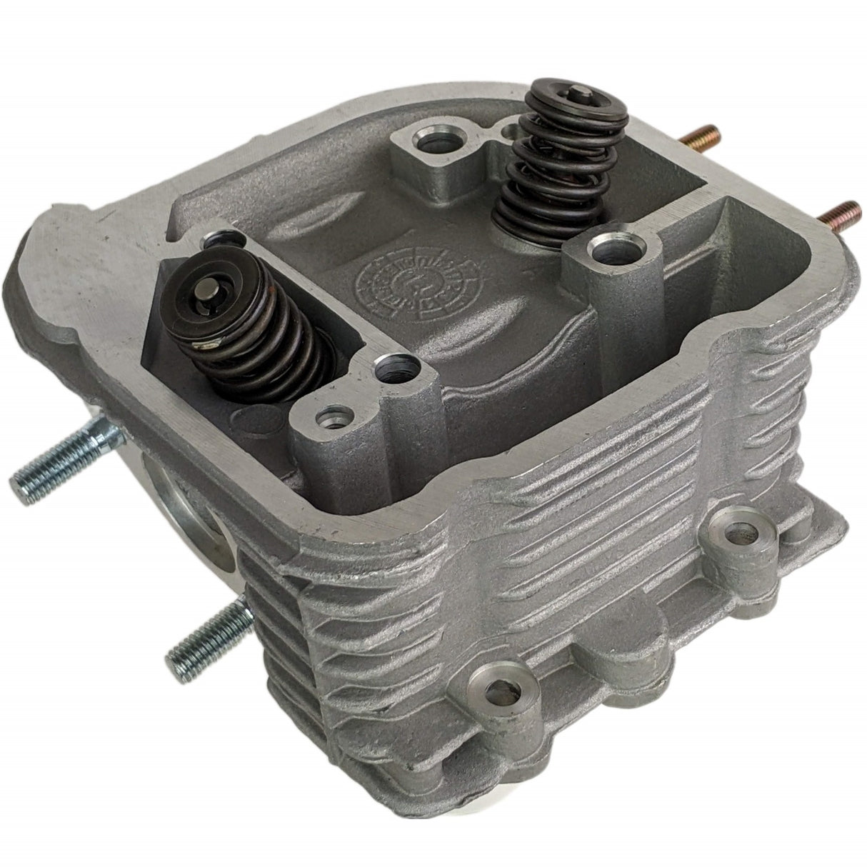 61mm Big Bore Cylinder Head Assembly GY6 169cc 200cc 57mm Stud Spacing Type K-Block 2-Bolt Valve cover
