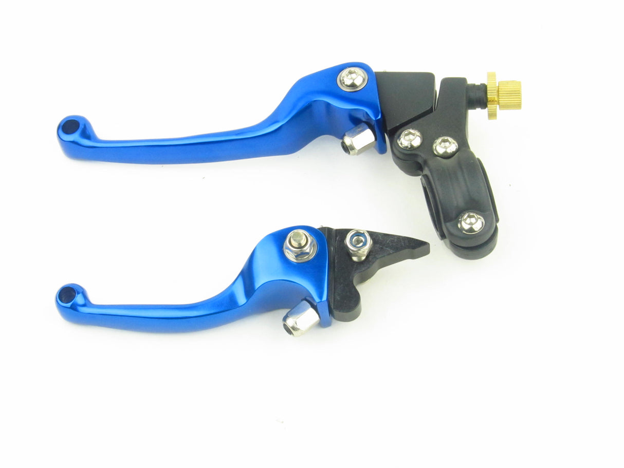 BLUE - CNC Brake Clutch Lever Set, Aluminum, Dirt Bike