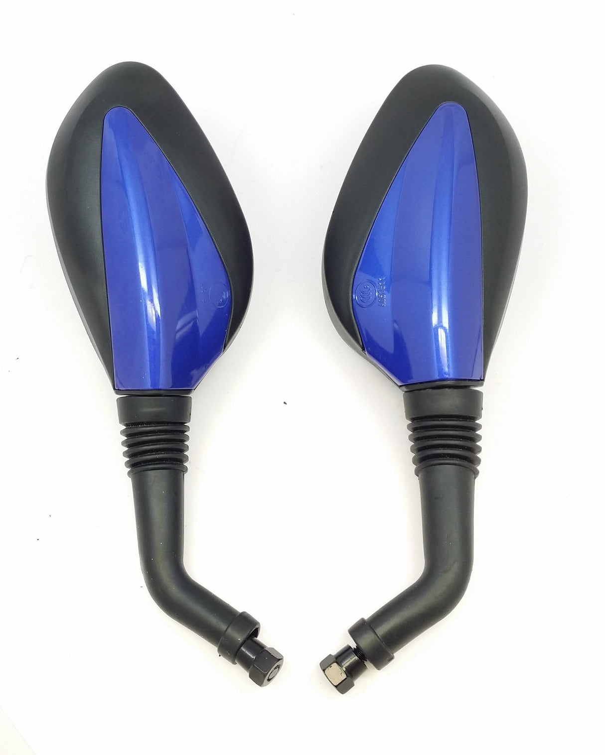 Mirrors, 8mm, BLUE, Set of 2, Scooter