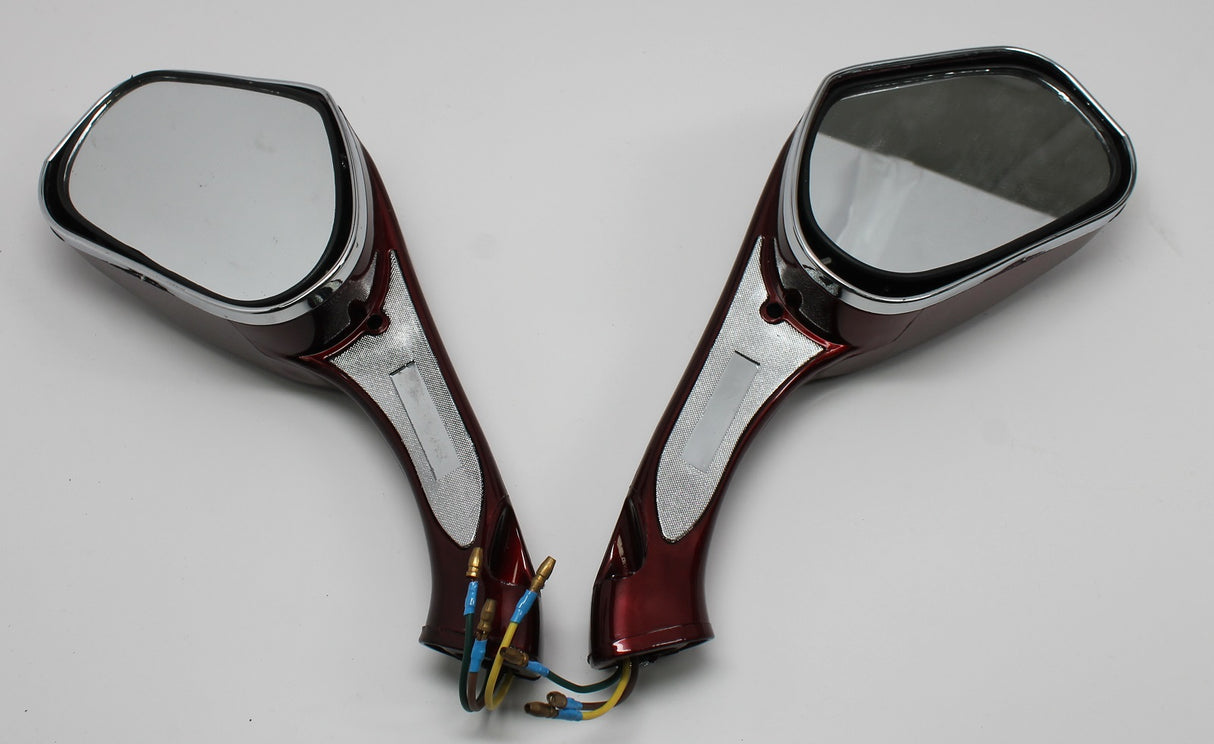 Mirror with Turn Signal light, Magnum 150RL-BURGUNDY