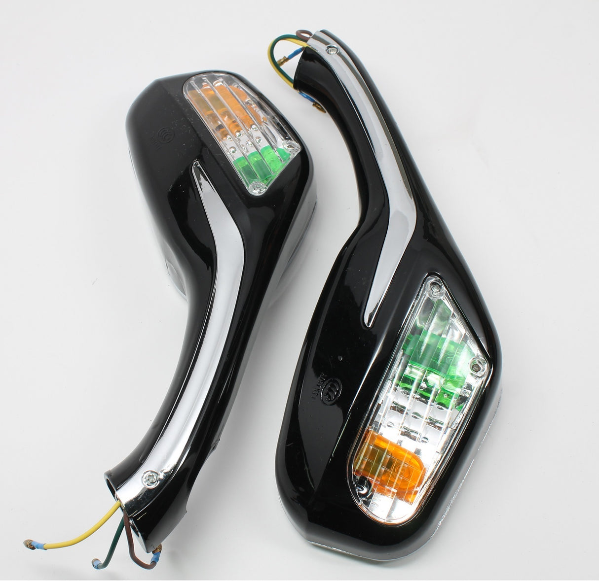 Mirror with Turn Signal light, Magnum 150RL-BLACK