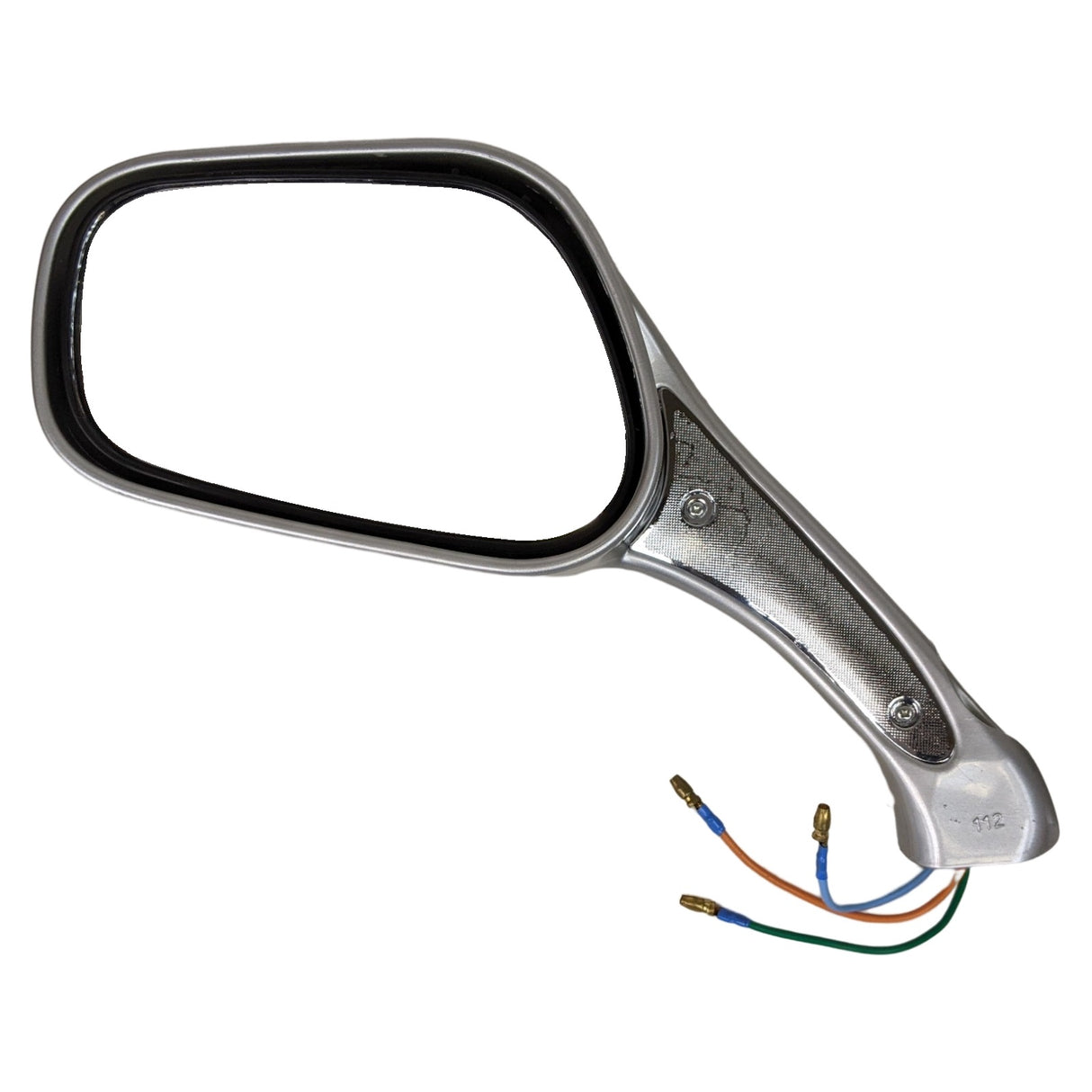 Rear View Mirrors 8mm - Featuring Integrated Turn Signal Lights in Sleek Silver Finish - Universally Compatible With Scooters 50cc, 150cc, 250cc