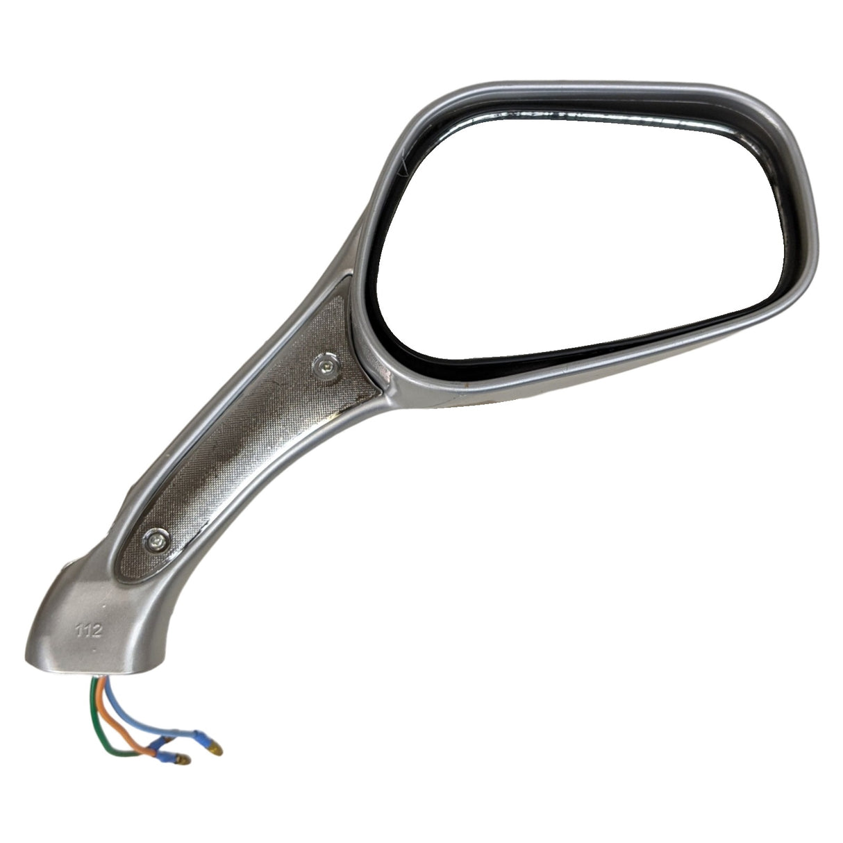 Rear View Mirrors 8mm - Featuring Integrated Turn Signal Lights in Sleek Silver Finish - Universally Compatible With Scooters 50cc, 150cc, 250cc