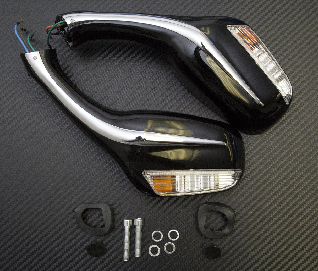 Mirror with Turn Signal light, Gator 150 -BLACK