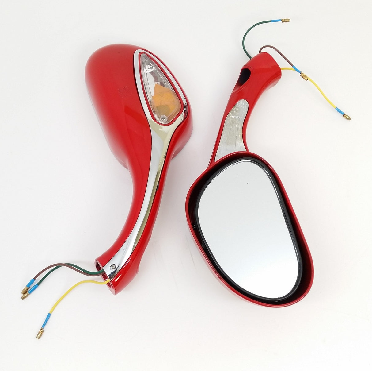 Mirror with Turn Signal light, Gator 150 -RED