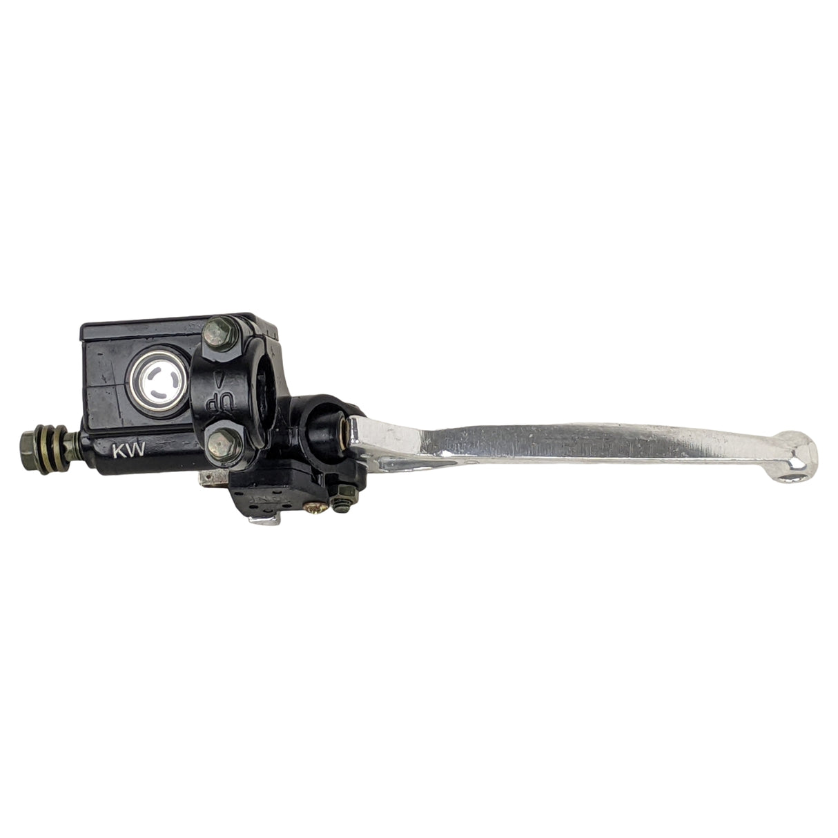 Right Front Brake Master Cylinder Lever Hydraulic Brake Handle with 10mm Banjo Bolt Fits 50cc 70cc 90cc 110cc 125cc Dirt Bikes