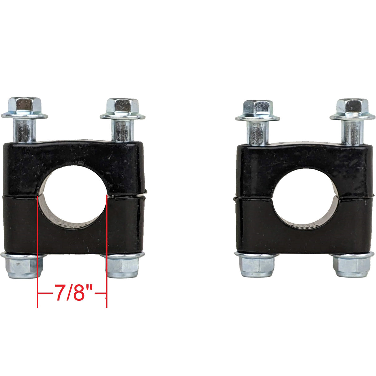 7/8" (22mm) Universal Handlebar Riser Clamp Bracket Compatible with ATV Dirt Bike Mini Bike Coleman BT200X Mega Moto 80/105