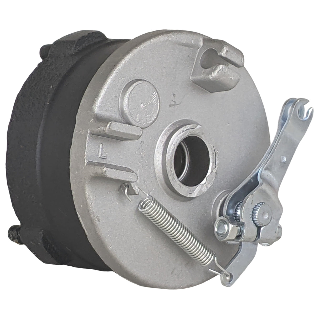 Front Left Hub Drum Brake Assembly TaoTao ATA110B with 6 or 7 Inch Wheel & Tires with 77mm 3in Stud Spacing